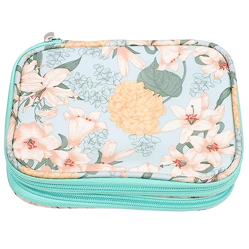 Lurrose gehäkelte Aufbewahrungstasche Tasche für Stricknadeln Reise-Organizer-Taschen gewebesäcke geflochtene tasche Nadeln Organizer Aufbewahrungstasche für Strickzubehör Oxford-Stoff von Lurrose