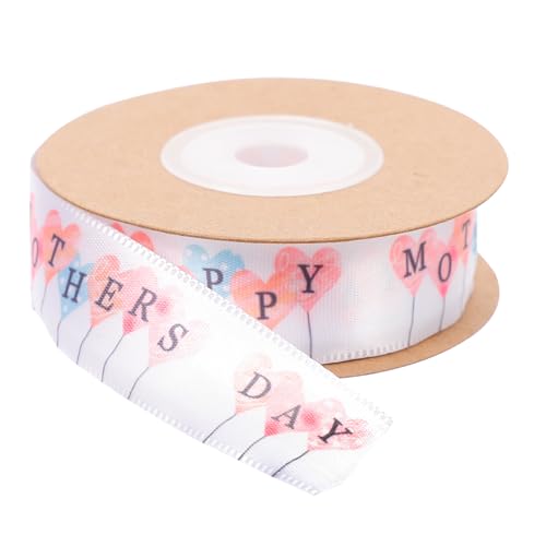 Lurrose muttertagsband Frauen Spitzenband zum Einwickeln rosa Bänder Girlande ihr geschenkverpackung muttertag Polyester Geschenkband DIY Geschenkverpackungsband Geschenkband zum Muttertag von Lurrose