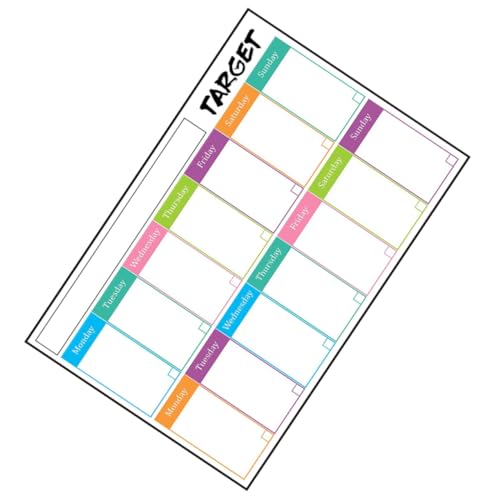 Selbstklebende Wochentafel Kalender Notizblöcke Trocken Abwischbarer Radiergummi Trocken Abwischbarer Expo Marker Trocken Abwischbare Taschen Trocken Abwischbares Whiteboard Lurrose von Lurrose