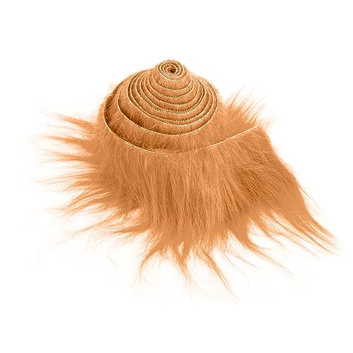 Furry Faux Precut Strips 2x60 Zoll Kunstleder Plüsch Braun Pelz Fell Stoff Fluffy Craft Plüschstoff fur Gnome Beard Santa Hair Dwarf DIY Dekoration Kunstfell Basteln Weihnachts Kunstfellband Braun von Lusofie