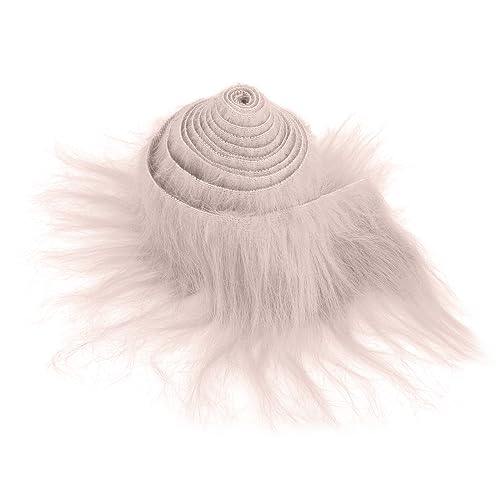 Furry Faux Precut Strips 2x60 Zoll Kunstleder Plüsch Khaki Pelz Fell Stoff Fluffy Craft Plüschstoff fur Gnome Beard Santa Hair Dwarf DIY Dekoration Kunstfell Basteln Weihnachts Kunstfellband Khaki von Lusofie