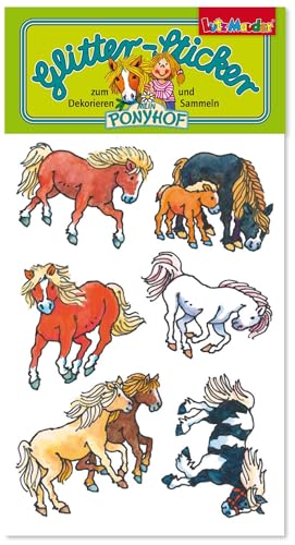 6 Sticker * MEIN PONYHOF * von Lutz Mauder | 72312 | Mitgebsel für Kinder | Aufkleber zum Kindergeburtstag & Basteln | Pferde Ponys Fohlen von Lutz Mauder