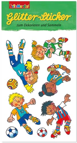 Glitter-Sticker * FUSSBALLER FRITZ FLANKE * von Lutz Mauder | 72328 | Mitgebsel für Kinder | Fußball Aufkleber zum Kindergeburtstag & Basteln von Lutz Mauder