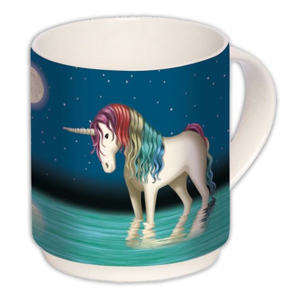 Lunabelle Stapeltasse, Geschenk für alle Einhorn-Fans, Porzellan, 1 Stück von Lutz Mauder