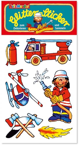 Lutz Mauder 6 Sticker * FEUERWEHR 72315 | Mitgebsel für Jungen und Mädchen | Aufkleber zum Kindergeburtstag & Basteln | Feuerwehrmann Feuerwehrauto von Lutz Mauder