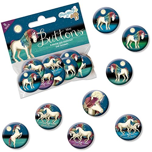 Lutz Mauder 67247 TapirElla Mini-Button-Set Lunabelle, 8 tlg. von Lutz Mauder