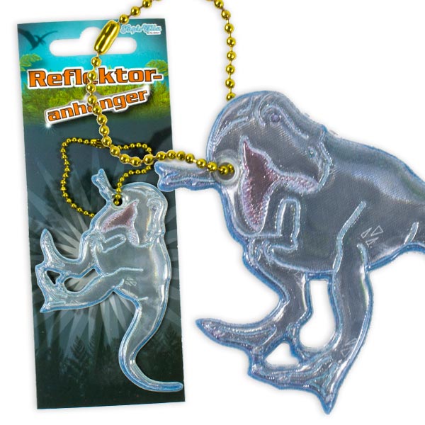 Mitgebsel T-Rex-Reflektor mit Kugelkette, 8cm x 5cm von Lutz Mauder