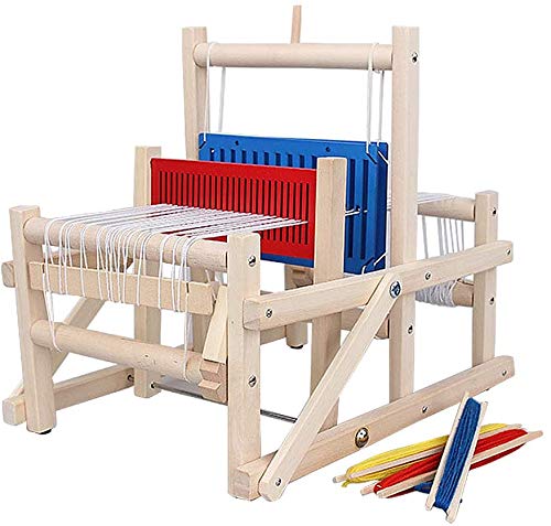 LuukUP Kinder handwebstuhl entwicklungsspielzeug, DIY Holz Webrahmen Set Strickstuhl Handarbeits Holzspielzeug Idea für Anfänger, Profis, Erwachsene, Kinder von LuukUP