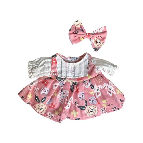 Luwecf 20cm Puppe Kleid Kostüme für Kinder Geschenk Weiche Foto Requisiten Nette Outifit Puppe Kleidung, Rosa von Luwecf