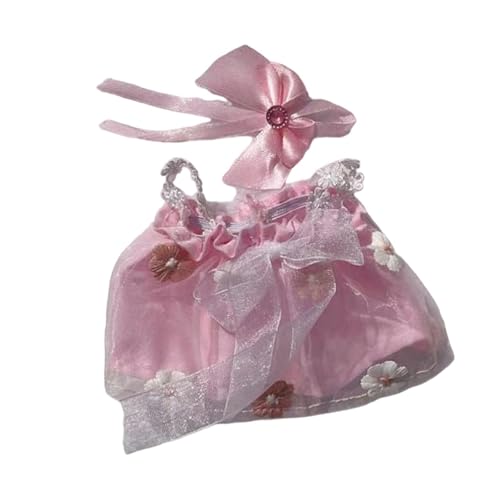 Luwecf Kleidung für Puppen, Geschenk für Kinder, Modelle in 17 cm Und 19 cm, rosa Hosenträgerrock von Luwecf