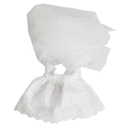 Luwecf Kleidung für Puppen in 38 cm, Hochzeitsoutfit, Plüschzubehör, Fotoaccessoires, Trägerloses Kleid von Luwecf