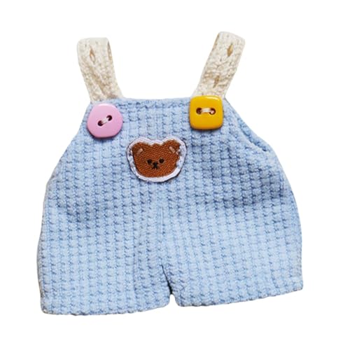 Luwecf Niedliche Puppe Bodysuit Puppe Kleidung Weiche Szene Foto Prop DIY Zubehör Vorgeben Spielen Spielzeug Handgemachte Hosenträger für Puppen Puppen Hosen, Blau von Luwecf