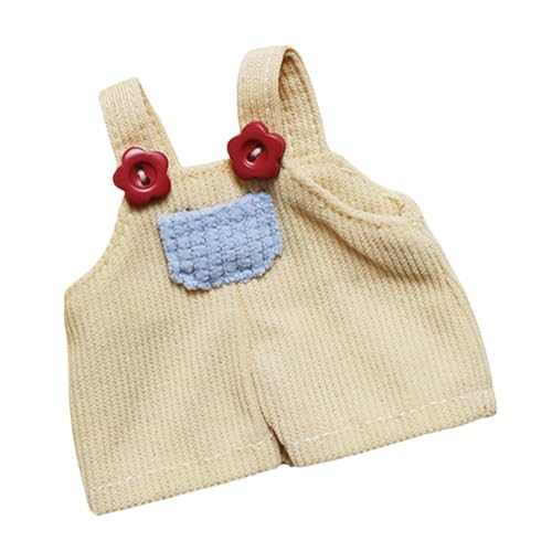 Luwecf Niedliche Puppe Bodysuit Puppe Kleidung Weiche Szene Foto Prop DIY Zubehör Vorgeben Spielen Spielzeug Handgemachte Hosenträger für Puppen Puppen Hosen, Kaffee von Luwecf