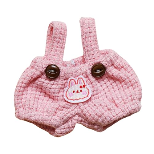 Luwecf Niedliche Puppe Bodysuit Puppe Kleidung Weiche Szene Foto Prop DIY Zubehör Vorgeben Spielen Spielzeug Handgemachte Hosenträger für Puppen Puppen Hosen, Rosa von Luwecf