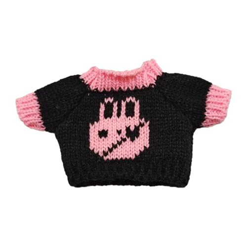 Luwecf Pullover für Puppen, DIY Puppenkostüme, Kleidung für 20 cm Puppen Als Geschenk für Kinder, Hasenkopf von Luwecf