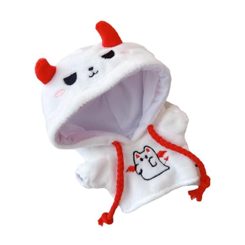 Luwecf Puppen-Hoodie, Kleidung und Zubehör für Figuren von 15–17 cm, Geschenke zu besonderen Anlässen, Weiß von Luwecf