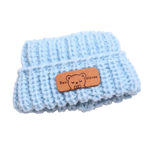 Luwecf Puppenhut für 17 cm Puppen, Zubehör für kreatives Spiel, Plüschmütze für Puppen, Blau von Luwecf