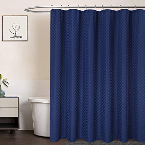 LuxFocus Duschvorhang aus Polyester mit Hohe Qualität Wasserdicht Dusch Vorhang für Badewanne und Dusche im Badezimmer, Blickdichte Gardinen Schlafzimmer Curtains, Blau 182×182cm von LuxFocus