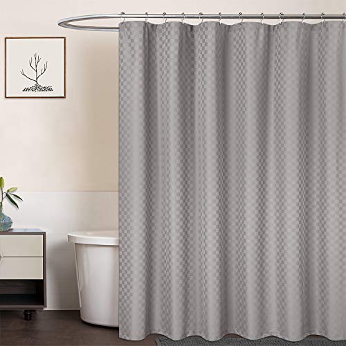 LuxFocus Duschvorhang aus Polyester mit Hohe Qualität Wasserdicht Dusch Vorhang für Badewanne und Dusche im Badezimmer, Blickdichte Gardinen Schlafzimmer Curtains, Braungrau 182×243cm von LuxFocus