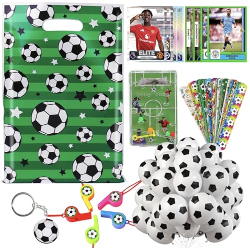 Fußball-Partytütenfüller - 10 vorgefüllte Partytüten für Kinder mit Fußballspielzeug, Pfeifen, Luftballons, Karten, Armbändern und mehr - lustige Fußball-Partygeschenke für Jungen Mädchen Geburtstag Fußball-Partytütenfüller - 10 vorgefüllte Partytüten für Kinder mit Fußballspielzeug, Pfeifen, Luftballons, Karten, Armbändern und mehr - lustige Fußball-Partygeschenke für Jungen Mädchen Geburtstag von Luxe Elite