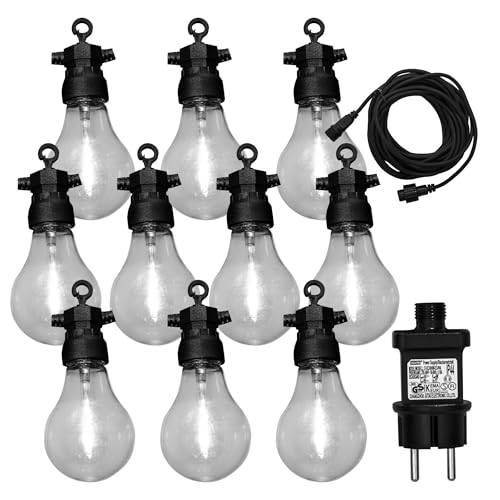 party-Beleuchtung Tahiti 10-Lampen led schwarz 10 Meter von Luxform