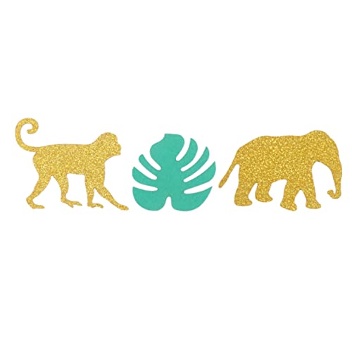 Luxshiny 100 Stück Hawaiianische Dschungel Thema Monstera Tier Konfetti Dekorationen Bunte Papierstreuer für Geburtstagsfeiern mit Disk Luxshiny 100 Stück Hawaiianische Dschungel Thema Monstera Tier Konfetti Dekorationen Bunte Papierstreuer für Geburtstagsfeiern mit Disk von Luxshiny