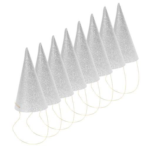Luxshiny 12 Stück Glitzer Partyhüte Triangular Birthday Hats für Erwachsene Silberne Geburtstagshüte mit Langem Band für Feierlichkeiten Hochzeiten Shower und Zufällige Luxshiny 12 Stück Glitzer Partyhüte Triangular Birthday Hats für Erwachsene Silberne Geburtstagshüte mit Langem Band für Feierlichkeiten Hochzeiten Shower und Zufällige von Luxshiny