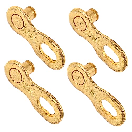 Luxshiny 2 Paare Fahrradkettenschnalle Mini Teile Fahrradkettenverbinder Kettenverbinder aus Stahl Fahrradketten-Stahlschnalle Fahrradkettengelenkschnallen Golden Luxshiny 2 Paare Fahrradkettenschnalle Mini Teile Fahrradkettenverbinder Kettenverbinder aus Stahl Fahrradketten-Stahlschnalle Fahrradkettengelenkschnallen Golden von Luxshiny