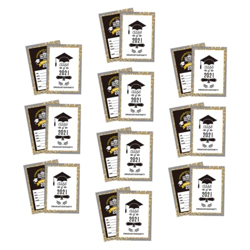 Luxshiny 20 Stück Abschlussfeier Einladungskarten Kreative Karten für Graduation für Unvergessliche Partys Robustes Farbenfrohes Design Einfache Handhabung Luxshiny 20 Stück Abschlussfeier Einladungskarten Kreative Karten für Graduation für Unvergessliche Partys Robustes Farbenfrohes Design Einfache Handhabung von Luxshiny