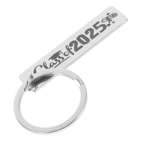 Luxshiny Schlüsselanhänger Für Die Abschlusssaison Tasche Ornament Auto Charme Ring Party Diplom Student Gegenwärtig Schule Hoch Erinnerung Senior Zurück Kette Rostfreier Stahl Silver von Luxshiny