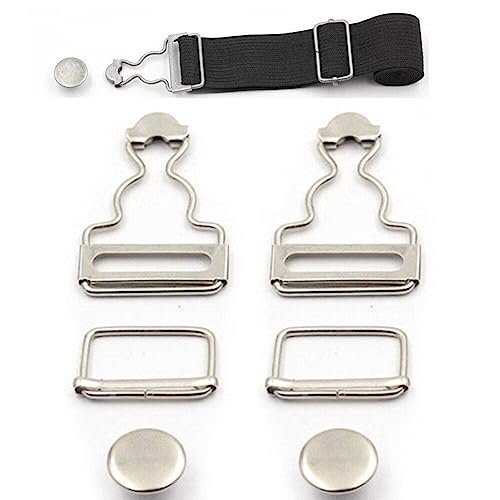 Luxylei 2 Sets Metall-Latzhosen-schnallen-Clips Rechteckigen Schiebeverschlüssen Für Hosenträger, Handtaschen, Jacken, DIY-Kleidung, Latzhosen, Kleider, 38 Mm von Luxylei