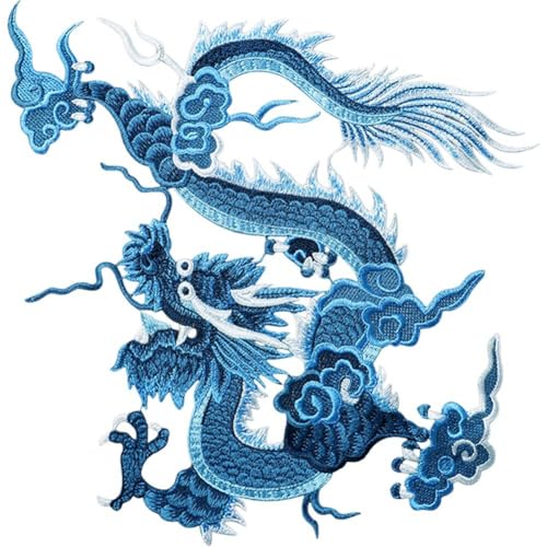 Luxylei Drachen-Stickerei-Patches, Drachen-stickapplikationen, Chinesischer Drache, Zum Aufbügeln, Drachen-aufnäher Für Selbstgemachte Kleidung, Luxylei Drachen-Stickerei-Patches, Drachen-stickapplikationen, Chinesischer Drache, Zum Aufbügeln, Drachen-aufnäher Für Selbstgemachte Kleidung, von Luxylei