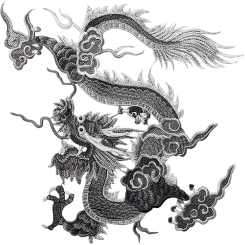 Luxylei Drachen-Stickerei-Patches, Drachen-stickapplikationen, Chinesischer Drache, Zum Aufbügeln, Drachen-aufnäher Für Selbstgemachte Kleidung, Luxylei Drachen-Stickerei-Patches, Drachen-stickapplikationen, Chinesischer Drache, Zum Aufbügeln, Drachen-aufnäher Für Selbstgemachte Kleidung, von Luxylei