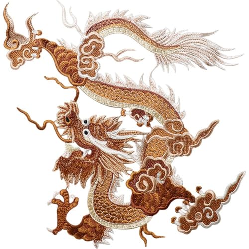Luxylei Drachen-Stickerei-Patches, Drachen-stickapplikationen, Chinesischer Drache, Zum Aufbügeln, Drachen-aufnäher Für Selbstgemachte Kleidung, Luxylei Drachen-Stickerei-Patches, Drachen-stickapplikationen, Chinesischer Drache, Zum Aufbügeln, Drachen-aufnäher Für Selbstgemachte Kleidung, von Luxylei