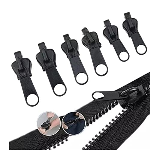 Luxylei Reißverschlüsse Kopfzug 6pcs Metall Reißverschluss Schieberkopf -ziehen Schloss Reparaturkit Für DIY Reißverschluss -nähtuch Bag Handwerk Accessoires von Luxylei