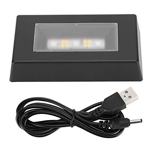 7 Farben Led-lichtsockel, Rechteckige LED Präsentationssockel Showständer mit USB Kabel Batteriebetriebener Multicolor Pedestal für 3D Glaskunst Kristallstatuen Schmuck Raum Dekoration Merchandising von Lwuey