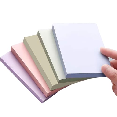 500 Stück Haftnotizen 76x50mm, Notizzettel Bunt Selbstklebende Klebezettel, Sticky Notes zum Markieren von Seiten für Büro, Studie, Hause (5 Farbe) von Lxtness