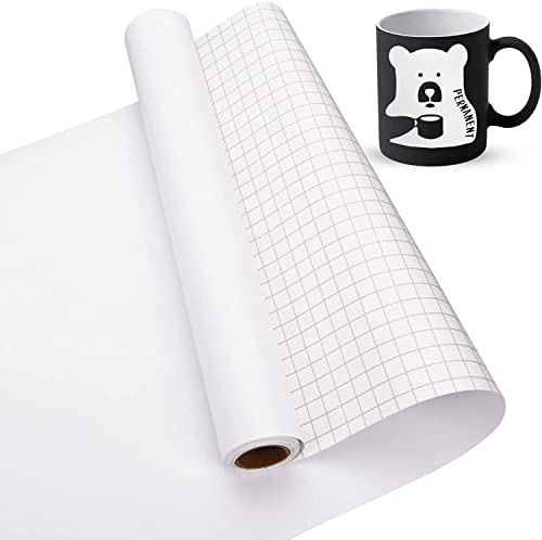 Lya Vinyl MattWeiß Vinylfolie Plotter, Selbstklebend Plotterfolie für Cricut – 30,5 cmx 4,6 m, weiß Plotterfolie, Selbstklebende Folie für Cricut, Silhouette Cameo 4 von Lya Vinyl