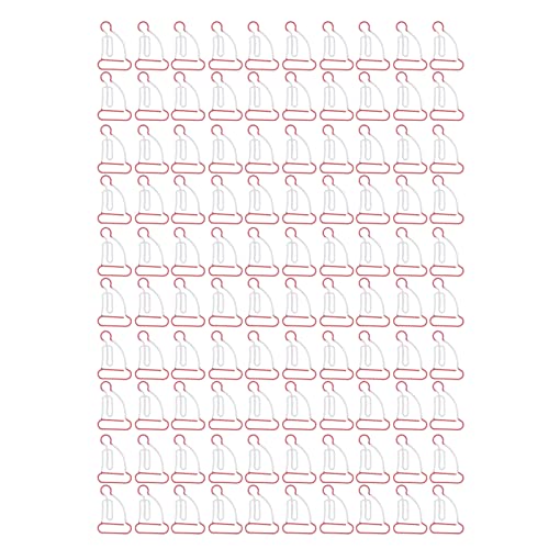 Lybunair 100 Stück Metall-Büroklammern in Menschenform, erhöhte Rutschkontrolle, verschleißfest, für den Bürogebrauch von Lybunair
