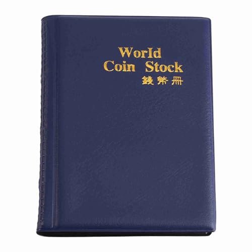 Lybunair 120 Pocket World Token Aufbewahrungsalbum, Geldsammelbuch mit 10 Seiten, (Blue) von Lybunair