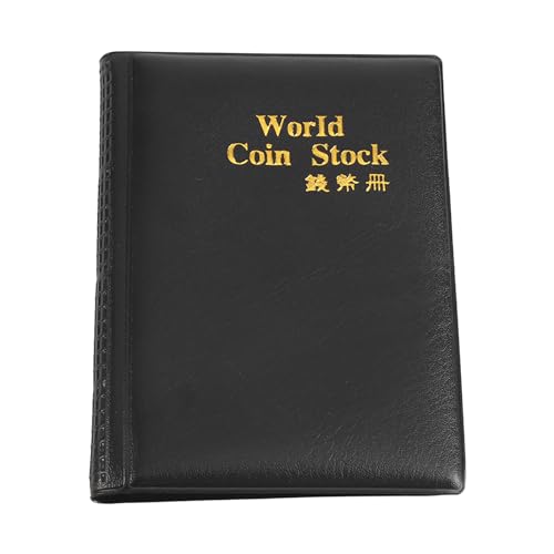 Lybunair 120 Pocket World Token Aufbewahrungsalbum, Geldsammelbuch mit 10 Seiten, neues Design (Black) von Lybunair