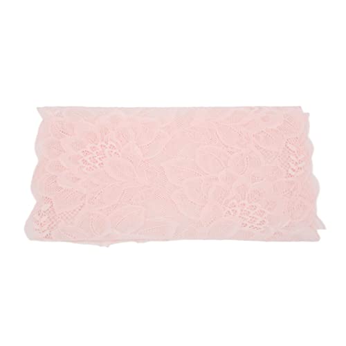 Lybunair Eleganter Spitzenbandbesatz, 23 cm breit, für Geschenkverpackungen, Brautkleidung, Stickerei, Dekoration (Pink) von Lybunair