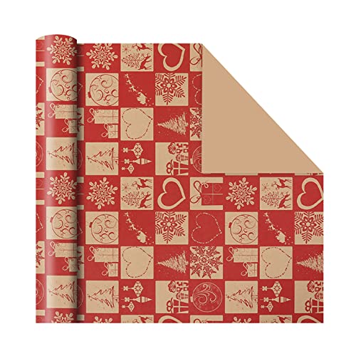 Geschenkpapier für Weihnachten, Geschenkpapier, einseitig, Elements-Kollektion von Lycurgius