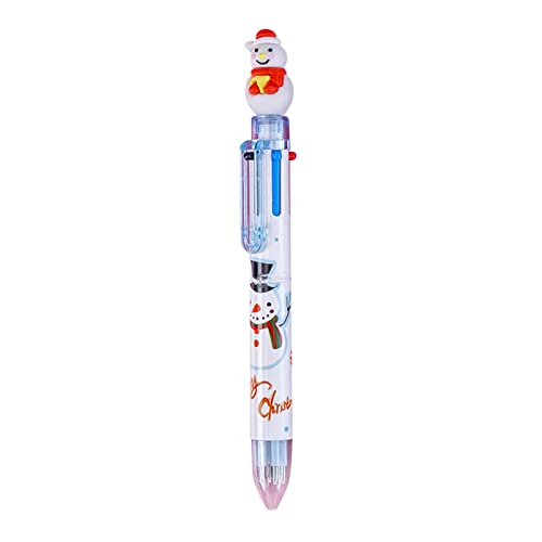 Weihnachts-Kugelschreiber, 6 Farben, multifunktional, 2 ml, Weihnachten, Stift, Kugelschreiber, multifunktional, Farbe von Lycurgius