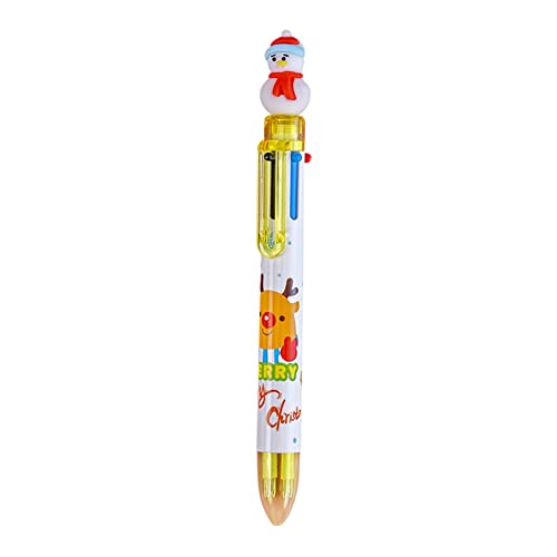 Weihnachts-Kugelschreiber, 6 Farben, multifunktional, 2 ml, Weihnachten, Stift, Kugelschreiber, multifunktional, Farbe von Lycurgius