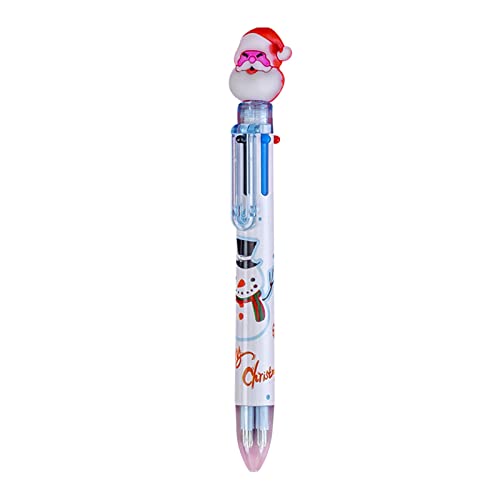 Weihnachts-Kugelschreiber, 6 Farben, multifunktional, 2 ml, Weihnachten, Stift, Kugelschreiber, multifunktional, Farbe von Lycurgius