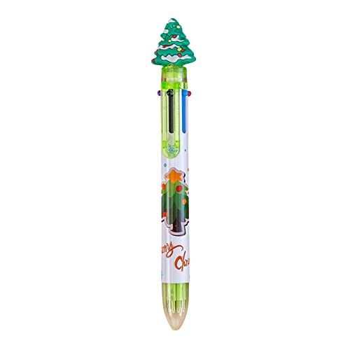 Weihnachts-Kugelschreiber, 6 Farben, multifunktional, 2 ml, Weihnachten, Stift, Kugelschreiber, multifunktional, Farbe von Lycurgius