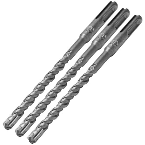 SDS Plus Bohrer Set 8 x 160mm, 3 Stück Steinbohrer Set, Professionell Betonbohrer Hammerbohrer mit 4 Hartmetall Schneiden, Steinbohrer Betonbohrer Ideal zum Bohren in Stein, Beton, Ziegelmauer von Lyfeesis