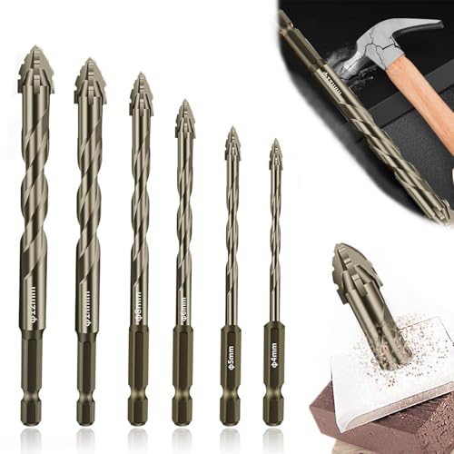 4/6Pcs New Four-flute Sawtooth Eccentric Drill Bit,hochfester Exzenter-spiralbohrer,Four-Edged Serrated Eccentric Drill, Multifunction High Hardness Skewed Head Eccentric Drill Bits, 4/5/6/8/10/12mm von Lyoveu