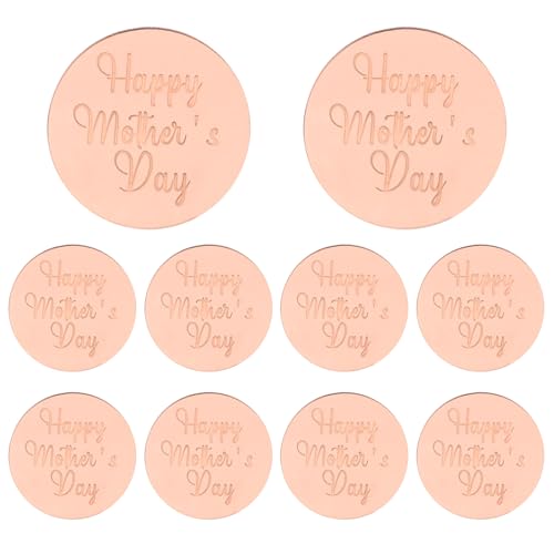 10 Stück Happy Mother's Day Acryl-Cupcake-Topper von Lyqaq